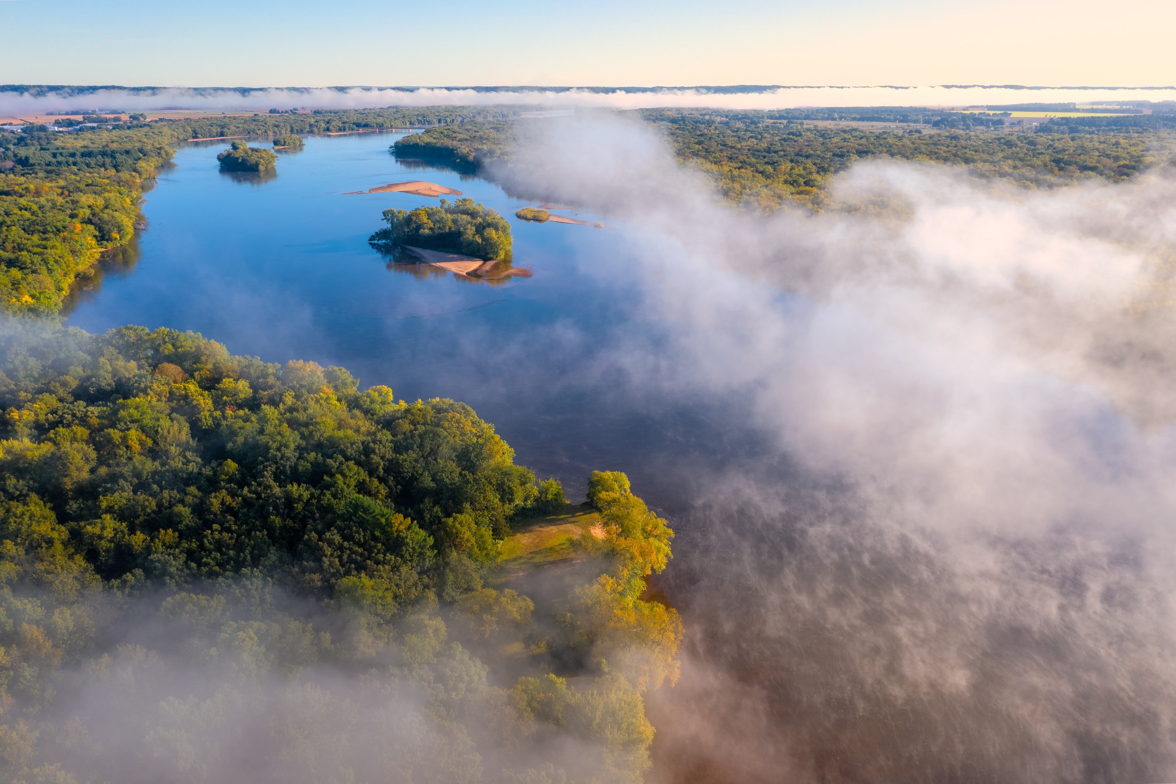 overhead view of Spring Green WI
