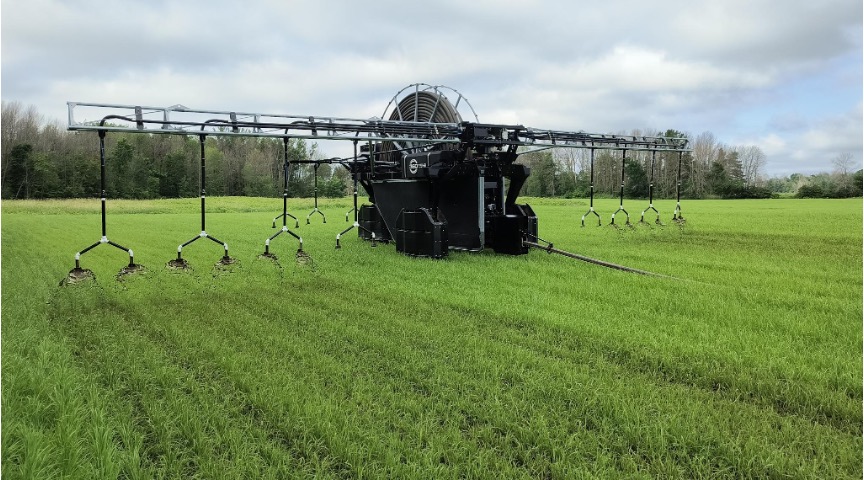 360 RAIN being used on Italian ryegrass.